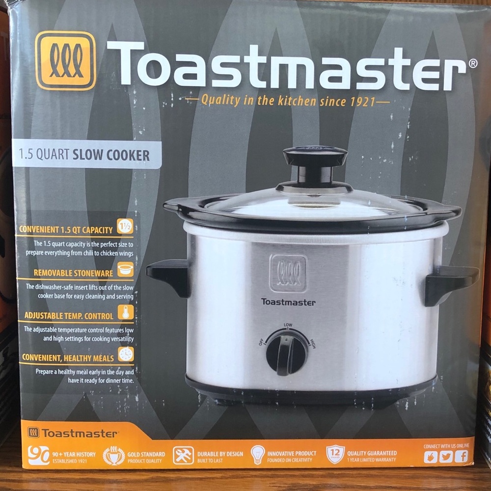 Toastmaster 1.5 QT slow cooker